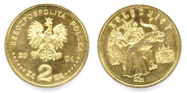 2 złote 2001 (Kolędnicy.)
