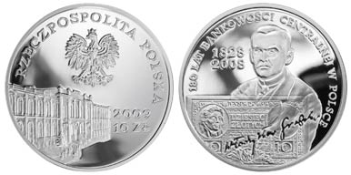 10 złotych 2009 (180 lat bankowości.)